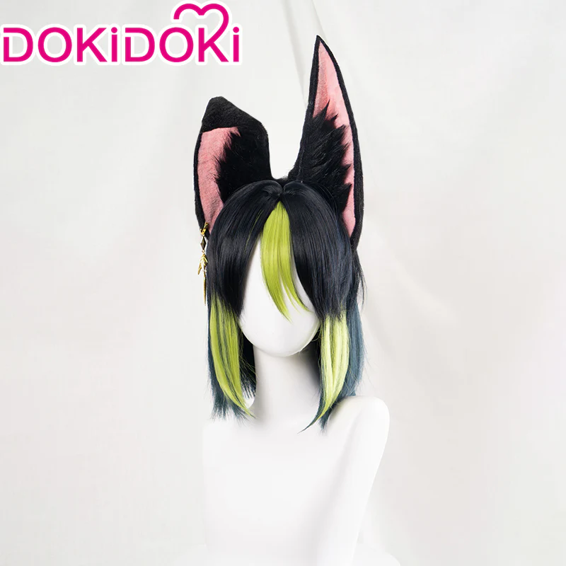 【Ready For Ship】DokiDoki Game Genshin Impact Wig Cosplay Tighnari Cosplay Wig Sumeru Short - Image 3