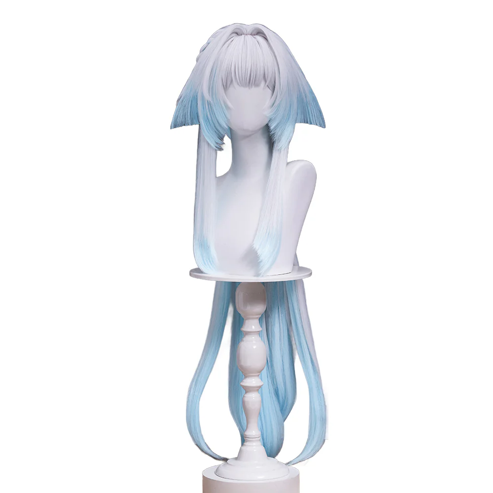 【Ready For Ship】DokiDoki Game Honkai: Star Rail Cosplay Cerydra Wig Long Silver Blue Hair - Image 5
