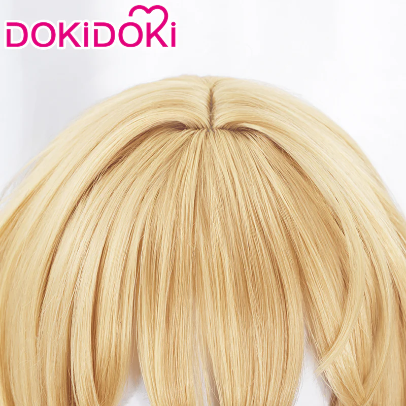 DokiDoki Game Honkai: Star Rail Cosplay LuoCha Wig Long Straight Flaxen Necklace - Image 4