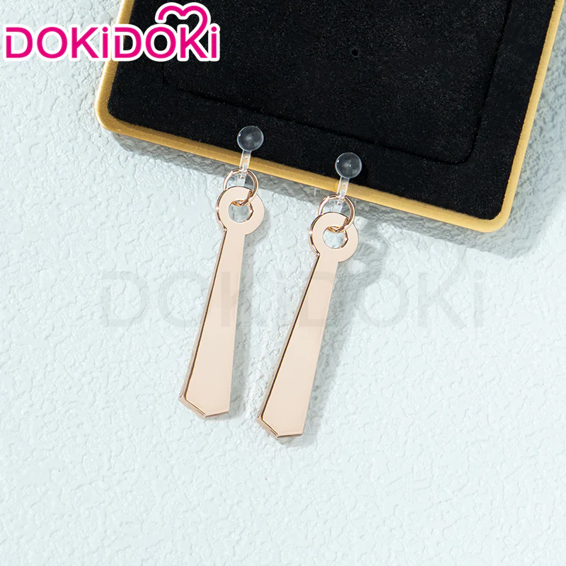 【Partially Ready For Ship】DokiDoki Game Honkai: Star Rail Cosplay Sunday Wig Long Straight Grey Hair/ Earring / Ear Feather Hair Clips / Seraphim Wings Headwear - Image 7