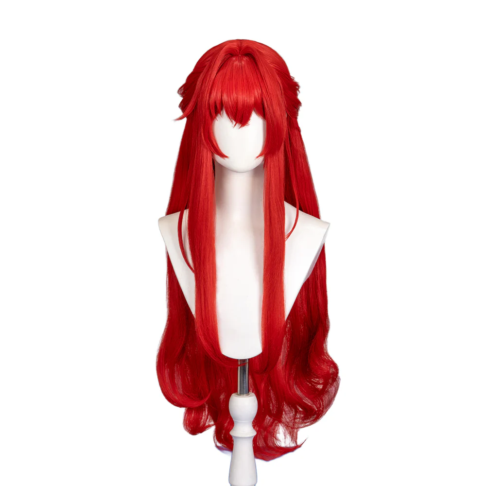 【Ready For Ship】DokiDoki Game Honkai: Star Rail Cosplay Tribios Cosplay Wig Long Red Hair - Image 5