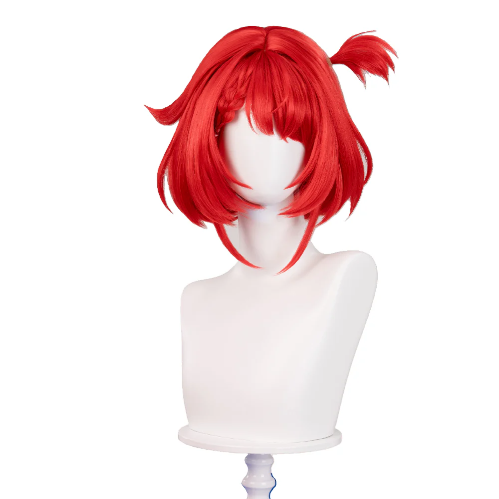 DokiDoki Game Honkai: Star Rail Cosplay Tribios Cosplay Wig Short Red Straight Wig - Image 19