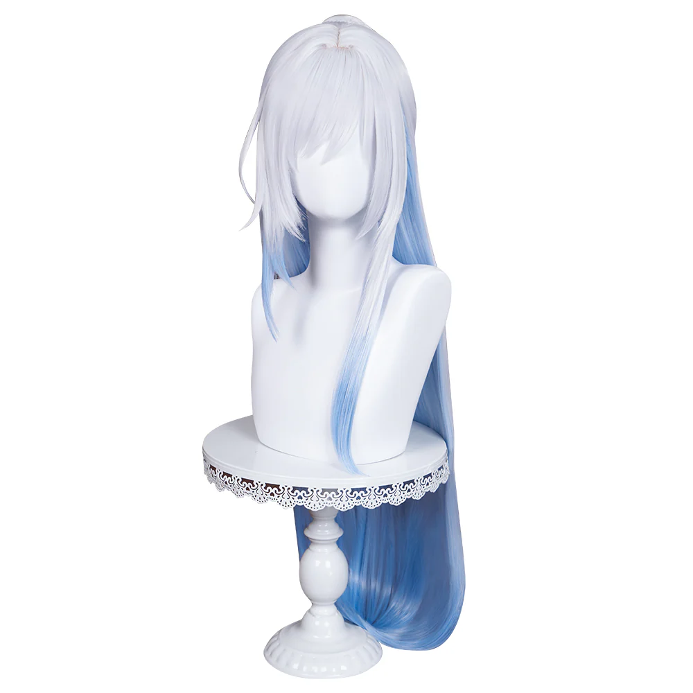 【Wig Ready For Ship】DokiDoki Game Honkai: Star Rail Cosplay Wig Jing Liu Long Straight Blue Gradient Wig Jingliu - Image 6