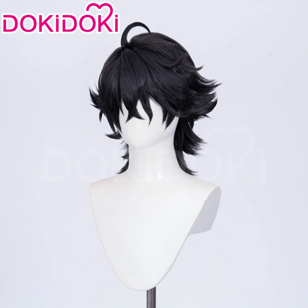 【Ready For Ship】DokiDoki Game Identity V Copslay Patient Emil Wig Short Curly Black - Image 2