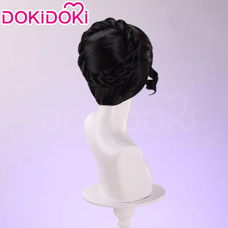 DokiDoki Game Identity V Cosplay Bloody Queen Mary Costume Wig Curly Black Hair - Image 6