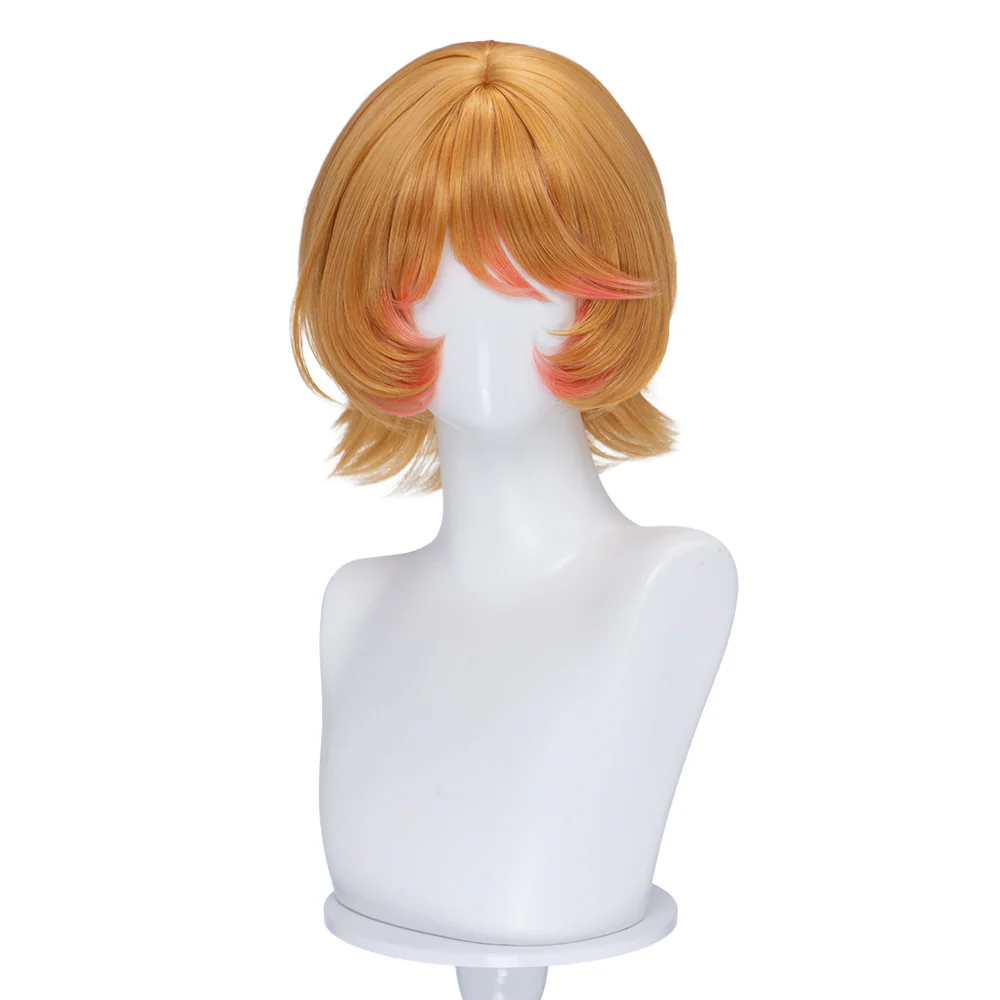 【Ready For Ship】DokiDoki Game Identity V Cosplay Mechanic Wig Short Curly Orange Hair Tracy Reznik BLK.TRACY idv - Image 5