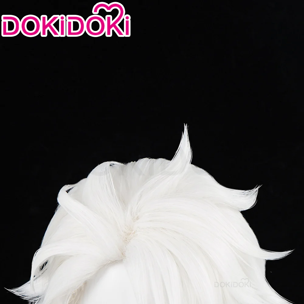 DokiDoki Game Identity V Hidden Truth - Pure White Prophet Cosplay Seer Eli Clark Wig Short White Hair idv - Image 4