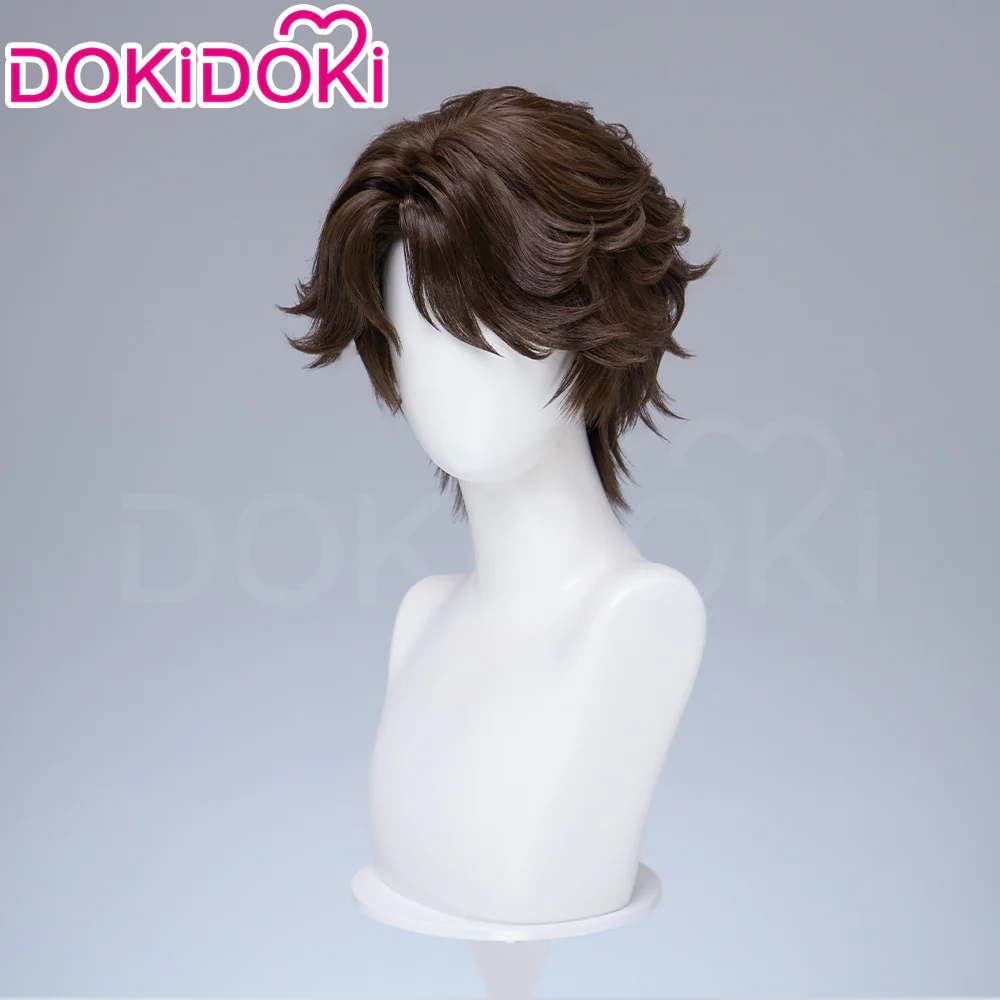 【Ready For Ship】DokiDoki Game Identity V Cosplay Eli Clark Wig Short Brown Hair Seer BLK.ELI idv - Image 2