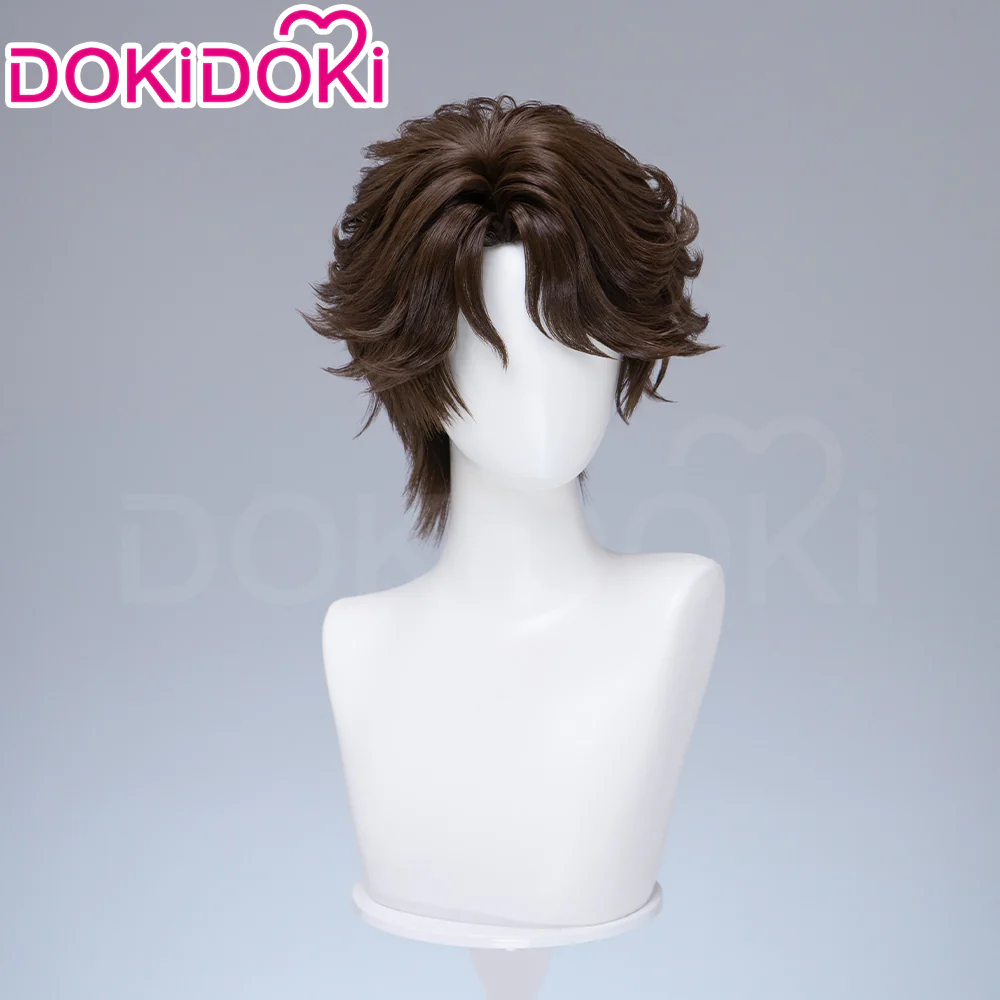 【Ready For Ship】DokiDoki Game Identity V Cosplay Eli Clark Wig Short Brown Hair Seer BLK.ELI idv - Image 3