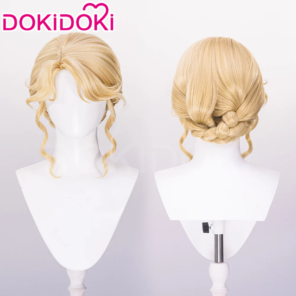 【Ready For Ship】DokiDoki Game Infinity Nikki Cosplay Nikki Wig Long Curly Pink Silver Hair Double Ponytail Floral Memory / Distant Memory / Breezy Tea Time - Image 15