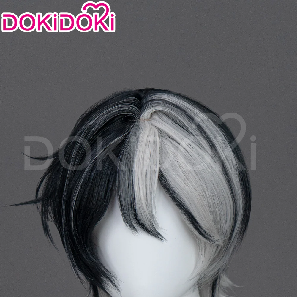 【Ready For Ship】DokiDoki Game Infinity Nikki Cosplay Tan Youyou Wig Short Straight Black White Hair Tanyouyou Tanyoyo - Image 4