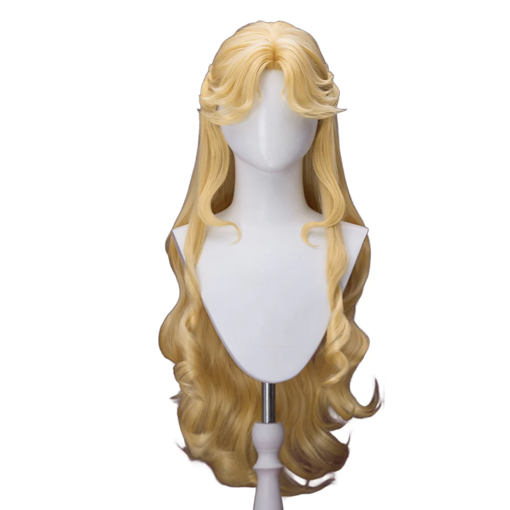 【Ready For Ship】Dokidoki Game Lord of the Mysteries Cosplay Audrey Hall Wig Long Curly Yellow Wig - Image 11