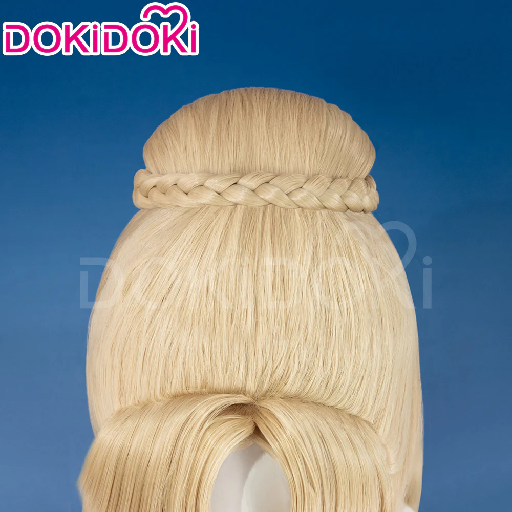 【Ready For Ship】Dokidoki Game Lord of the Mysteries Cosplay Audrey Hall Wig Long Curly Yellow Wig - Image 5