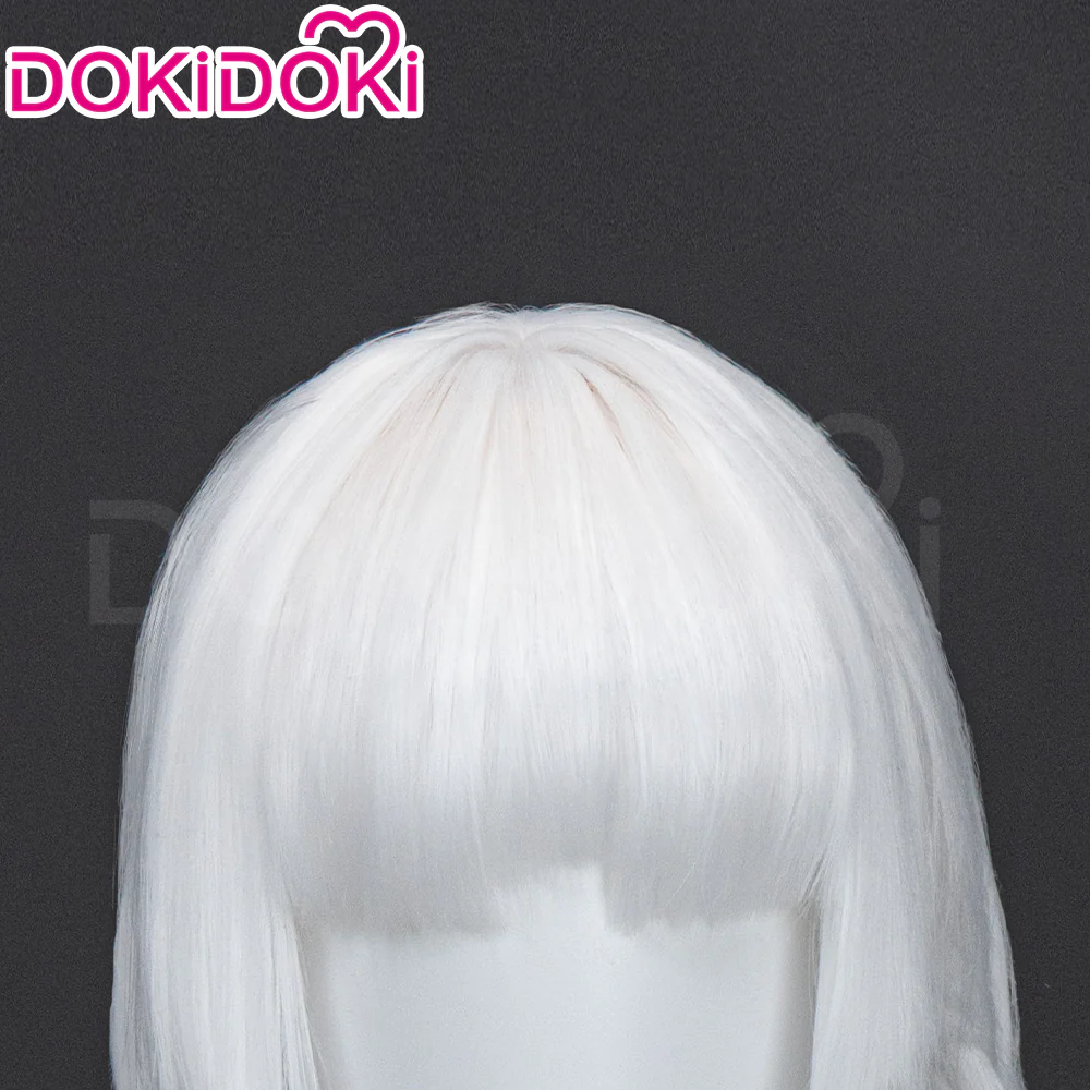 【Ready For Ship】Dokidoki Game Metaphor: ReFantazio Cosplay Brigitta Lycaon Wig Long Straight Silver Hair - Image 4