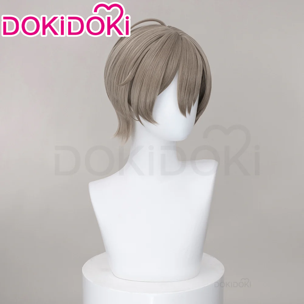 【Ready For Ship】Dokidoki Game MILGRAM Cosplay ES Wig Short Straight Grey Hair - Image 2