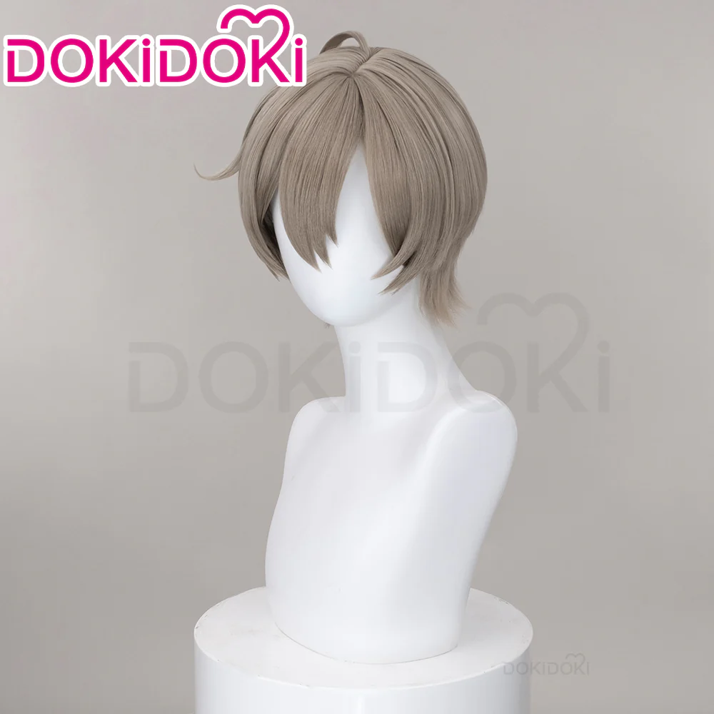 【Ready For Ship】Dokidoki Game MILGRAM Cosplay ES Wig Short Straight Grey Hair - Image 3