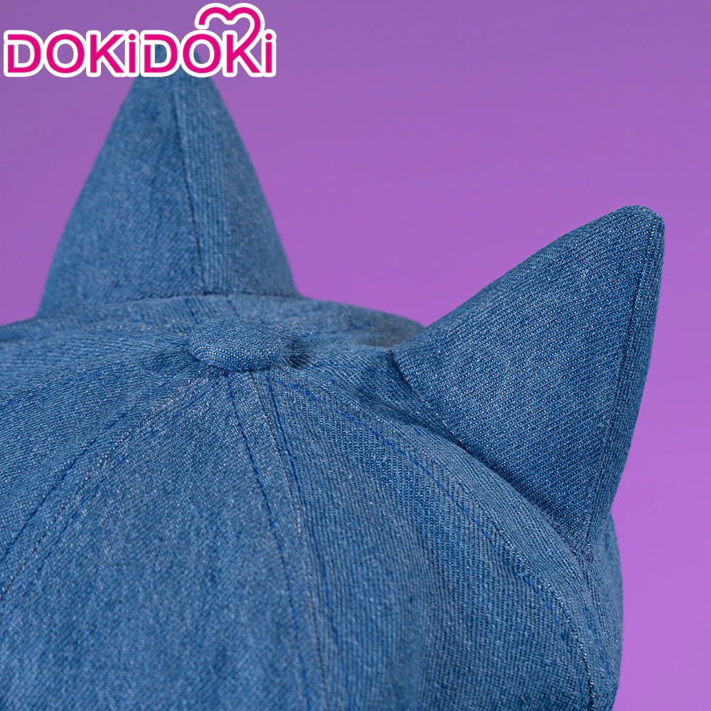 DokiDoki Game MiSide Cosplay Mita Prop Blue Hat - Image 3