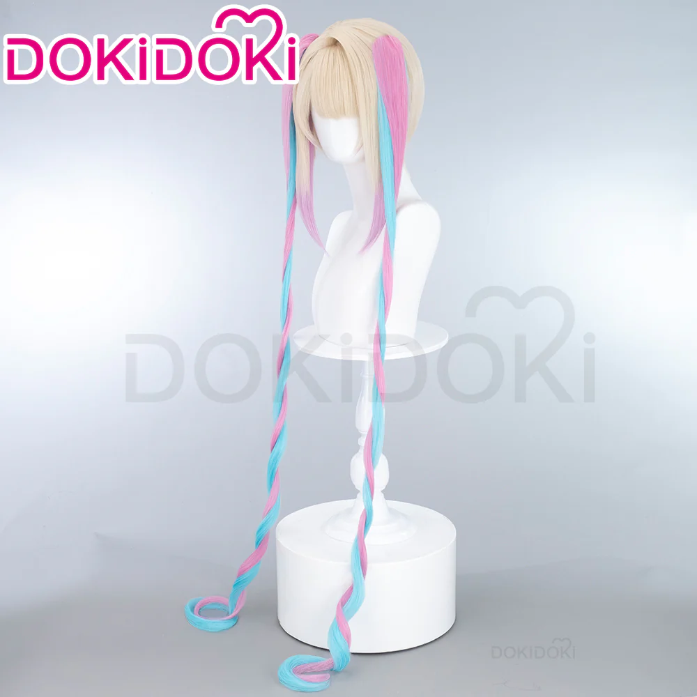 【Ready For Ship】DokiDoki Game NEEDY GIRL OVERDOSE Cosplay KAngel / Ame-chan Wig Long Blonde Black Hair  Needy Streamer Overload - Image 3