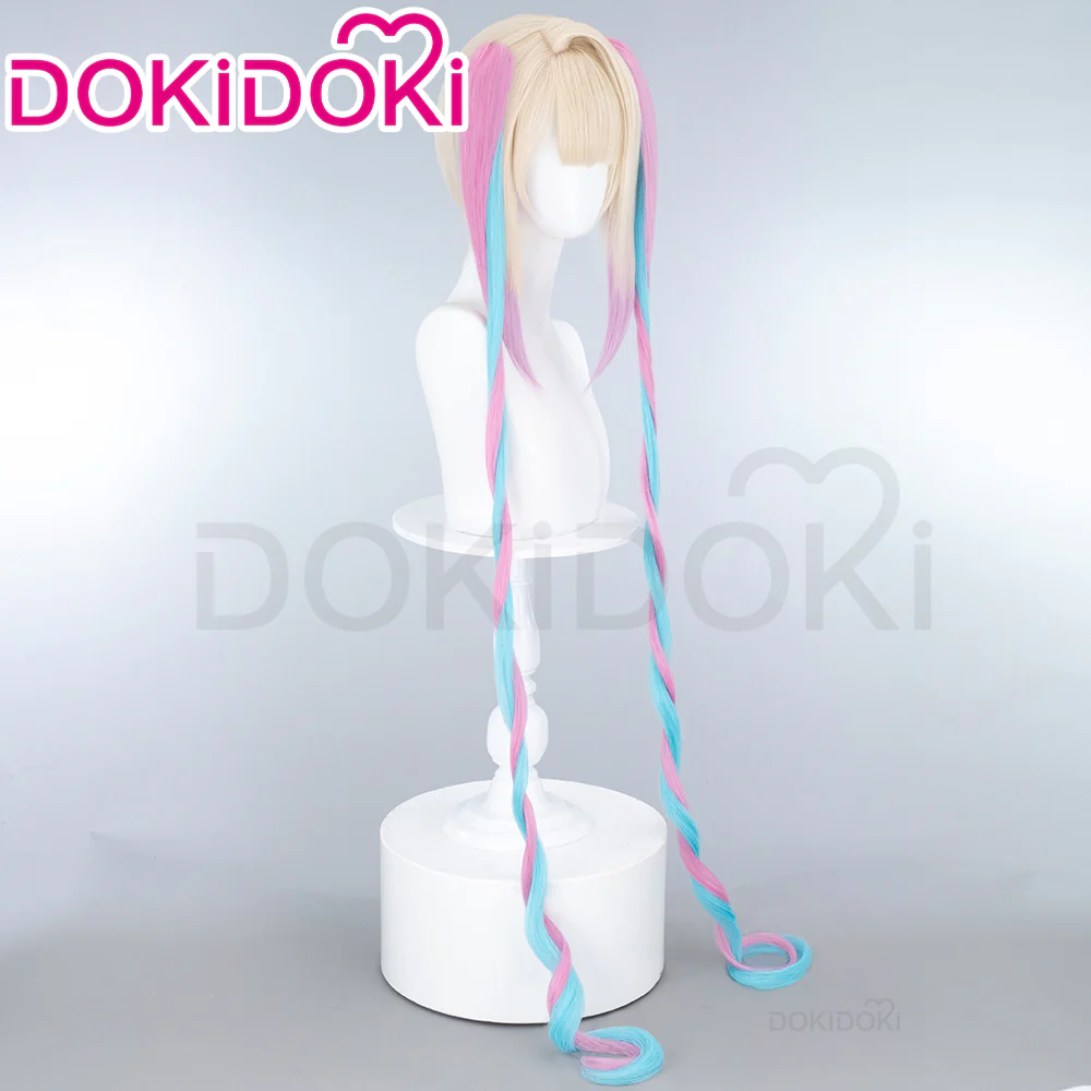 【Ready For Ship】DokiDoki Game NEEDY GIRL OVERDOSE Cosplay KAngel / Ame-chan Wig Long Blonde Black Hair  Needy Streamer Overload - Image 4