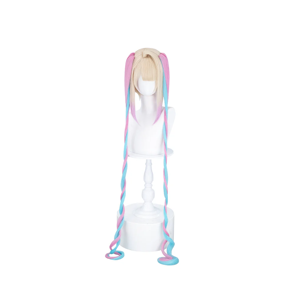 【Ready For Ship】DokiDoki Game NEEDY GIRL OVERDOSE Cosplay KAngel / Ame-chan Wig Long Blonde Black Hair  Needy Streamer Overload - Image 6