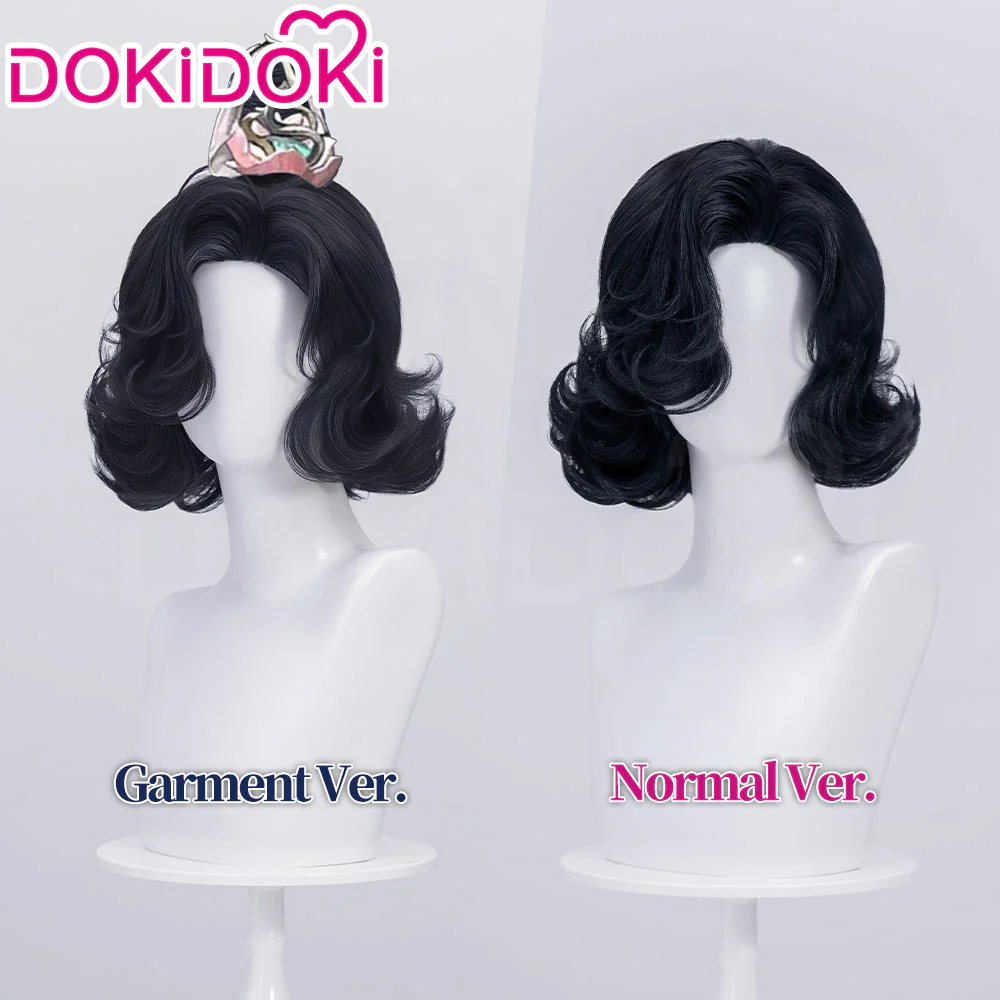 【Normal Ver Ready For Ship】DokiDoki Game Reverse:1999 Cosplay Tuesday Wig Short Curly Black Hair Story of the Jade Vase