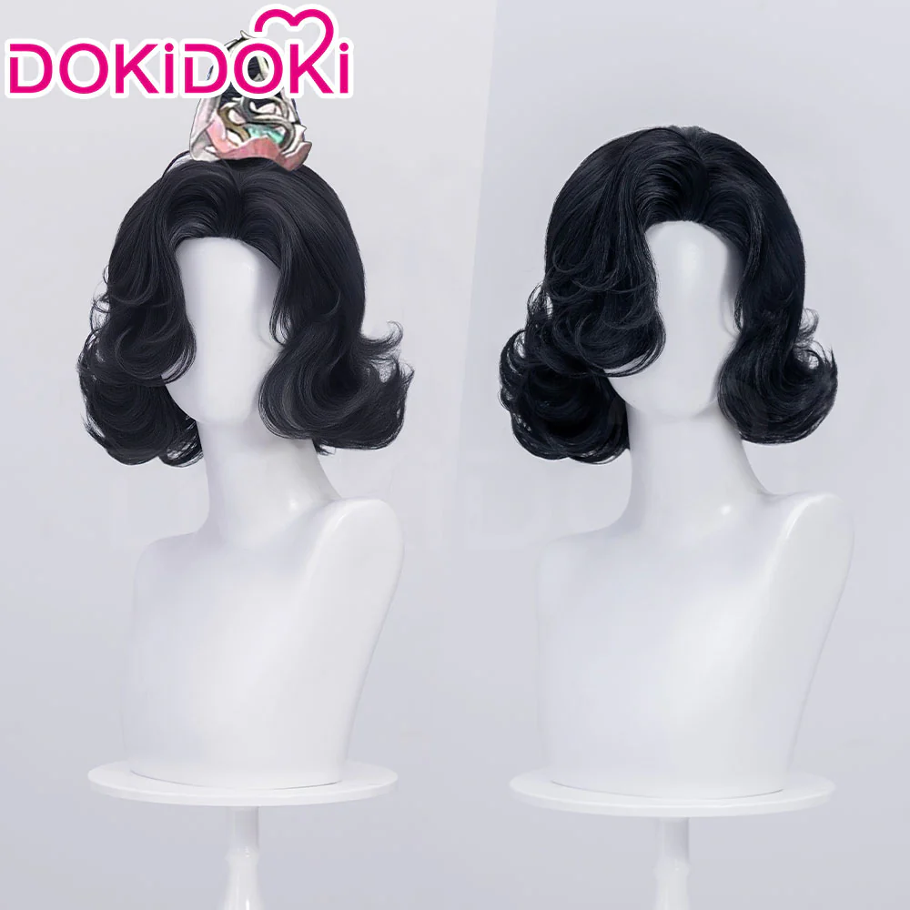 【Normal Ver Ready For Ship】DokiDoki Game Reverse:1999 Cosplay Tuesday Wig Short Curly Black Hair Story of the Jade Vase - Image 2