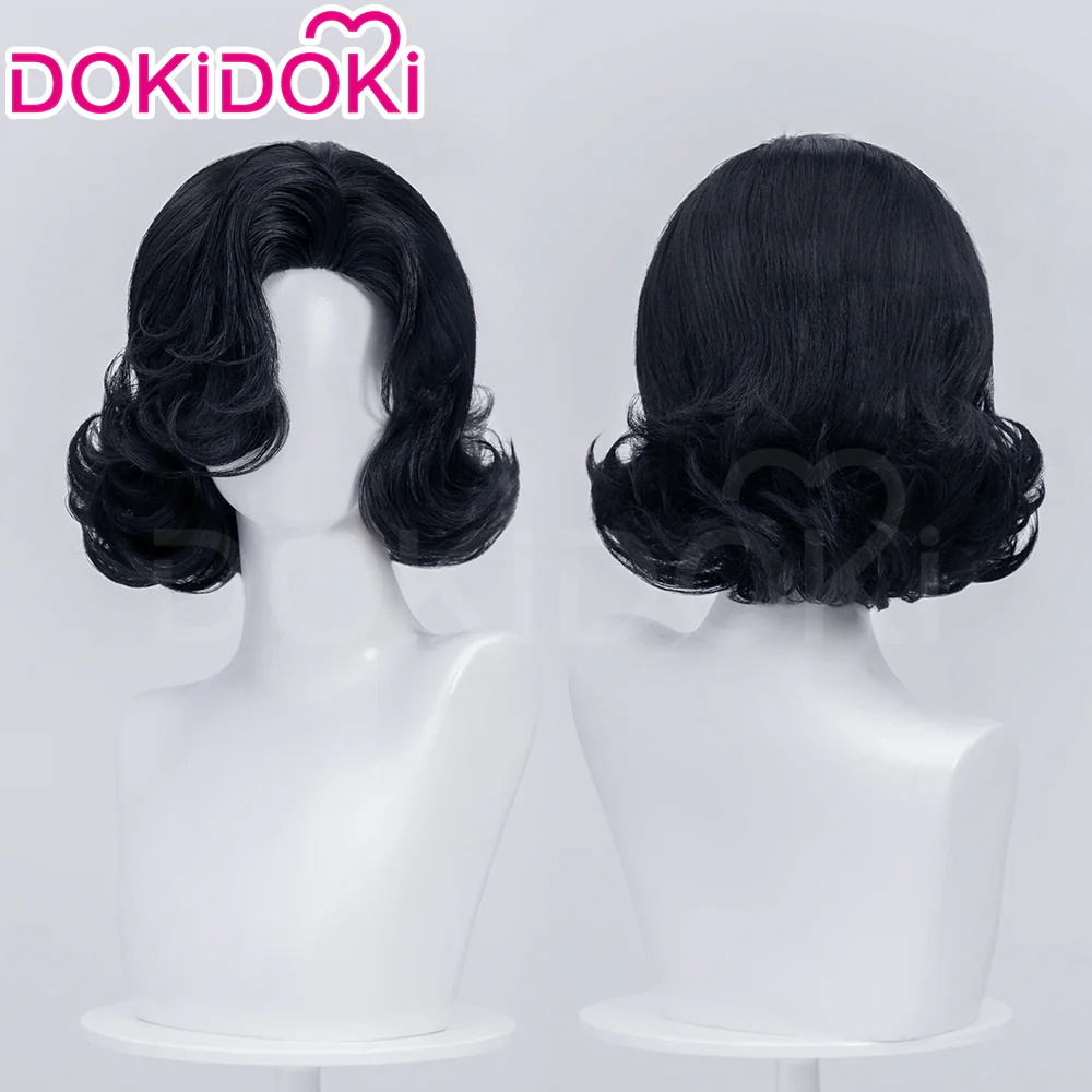 【Normal Ver Ready For Ship】DokiDoki Game Reverse:1999 Cosplay Tuesday Wig Short Curly Black Hair Story of the Jade Vase - Image 3
