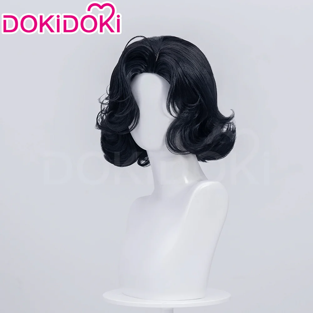 【Normal Ver Ready For Ship】DokiDoki Game Reverse:1999 Cosplay Tuesday Wig Short Curly Black Hair Story of the Jade Vase - Image 5