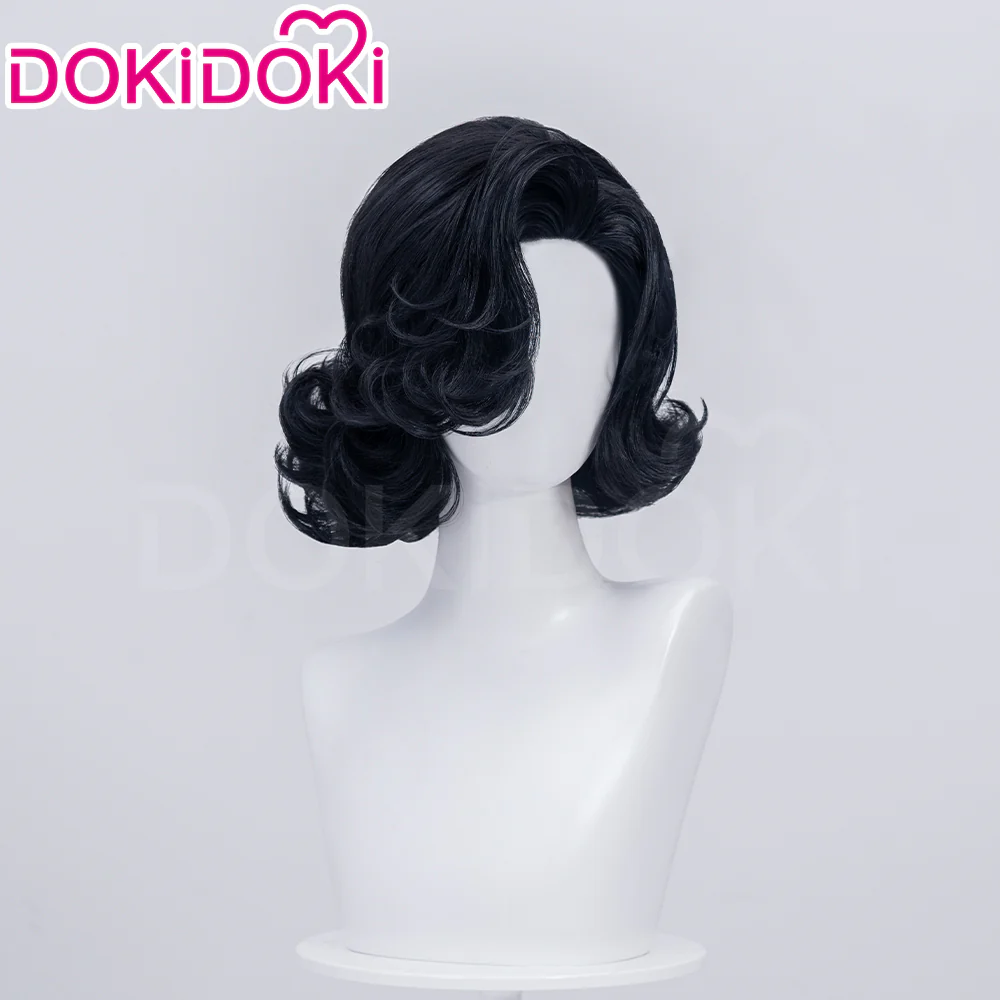 【Normal Ver Ready For Ship】DokiDoki Game Reverse:1999 Cosplay Tuesday Wig Short Curly Black Hair Story of the Jade Vase - Image 6