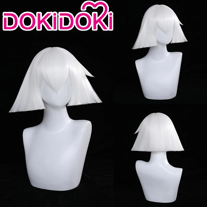 DokiDoki Game Sky Children of Light Cosplay Season of Rhythm Mushroom Head Wig White Short Wig - Image 3