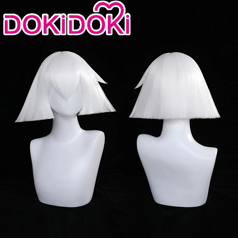DokiDoki Game Sky Children of Light Cosplay Season of Rhythm Mushroom Head Wig White Short Wig - Image 4