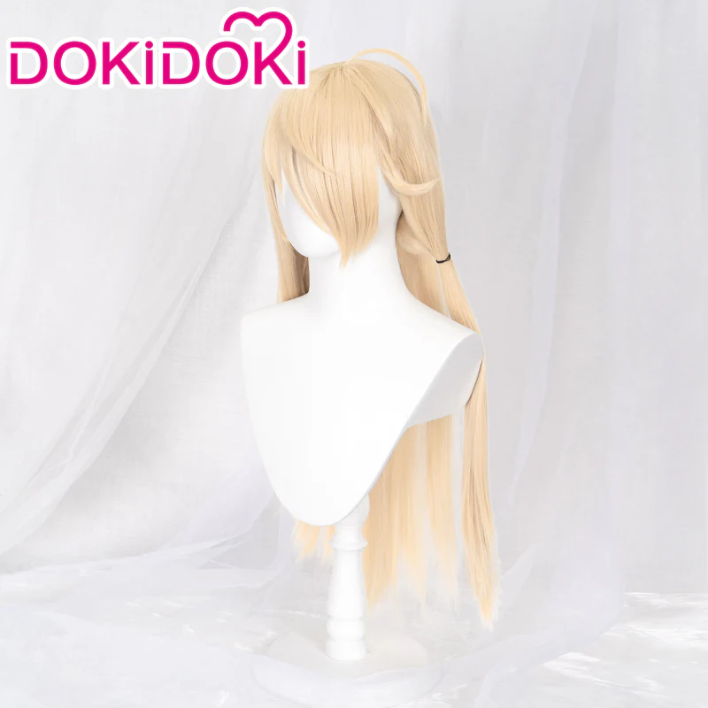 DokiDoki Game Tower of Fantasy Cosplay Nemesis Shirli Cosplay Long Light Yellow Wig - Image 2