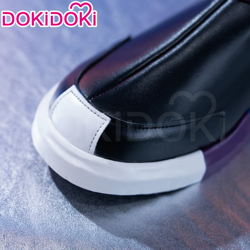 DokiDoki Game Valorant Cosplay Neon Shoes Black Boots - Image 3