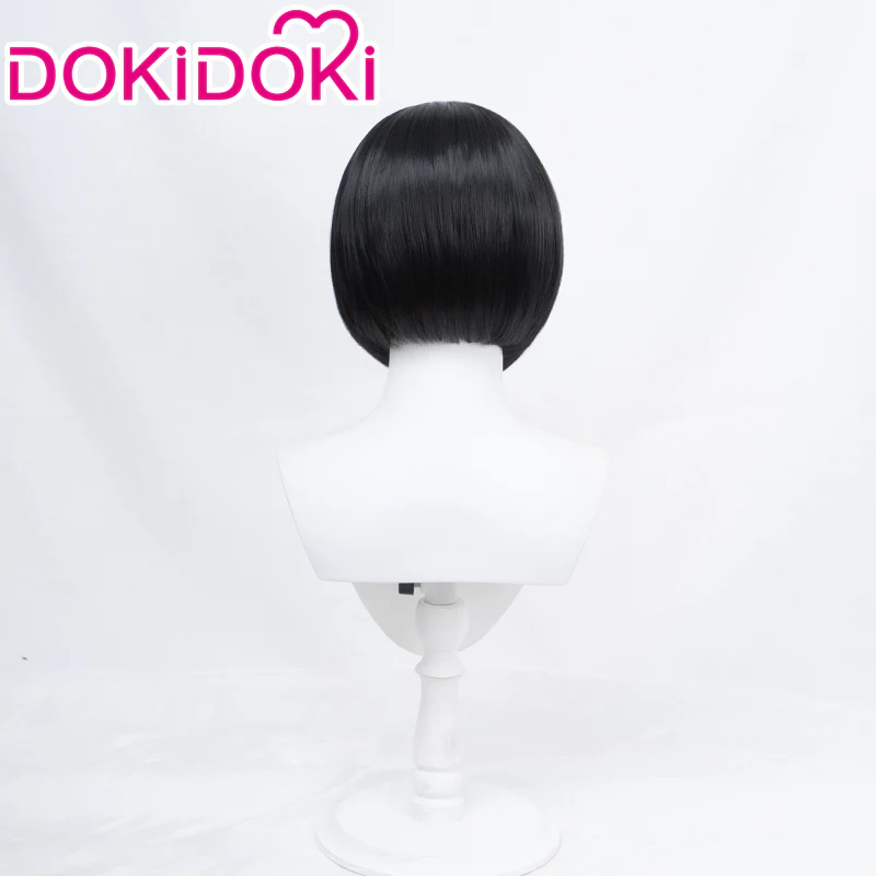 【Ready For Ship】DokiDoki Game Valorant Cosplay Viper Cosplay Wig Short Black Wig - Image 3