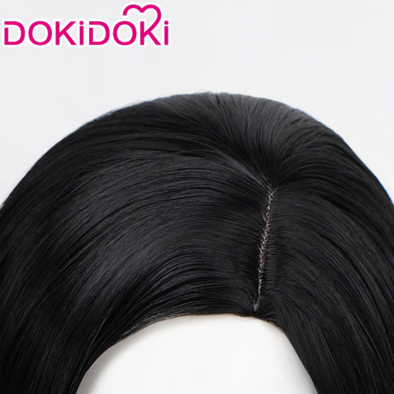 【Ready For Ship】DokiDoki Game Valorant Cosplay Viper Cosplay Wig Short Black Wig - Image 4