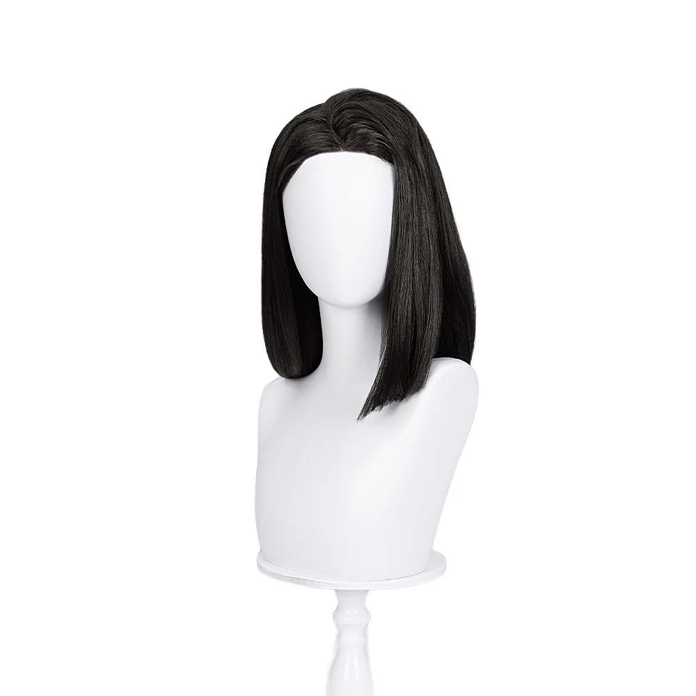 【Ready For Ship】DokiDoki Game Wig Cosplay Straight Black Wig Female - Image 6