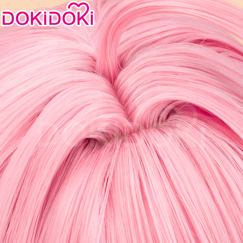 【Ready For Ship】DokiDoki Game Wuthering Waves Cosplay Encore Wig Long Straight Pink White Hair - Image 5