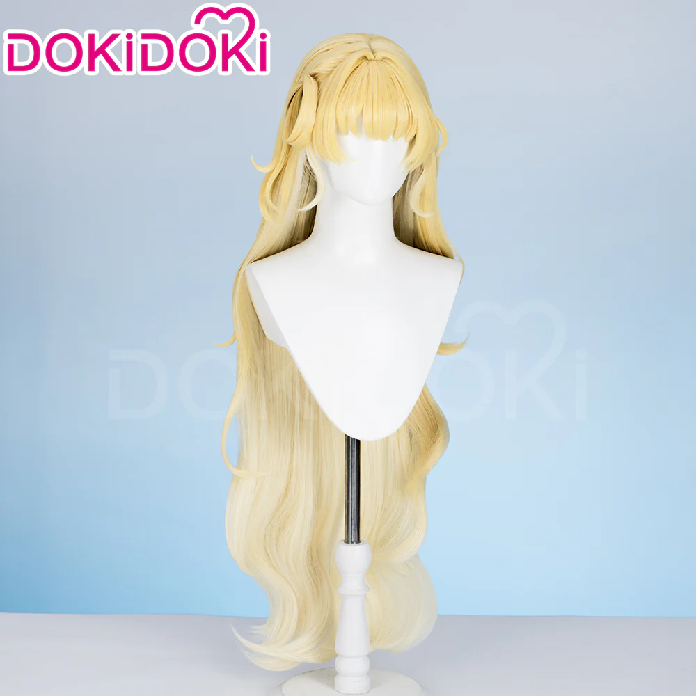 【Ready For Ship】DokiDoki Game Wuthering Waves Cosplay Phoebe Wig Long Curly Blonde Hair - Image 2