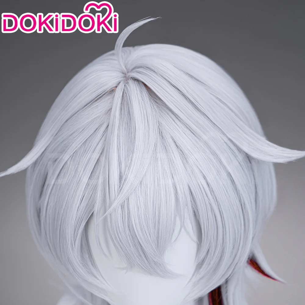 【Partially Ready For Ship】DokiDoki Game Wuthering Waves Cosplay Zani Cosplay Wig / Horns / Earrings Ear Clips Ear Accessories Long Curly Silver Hair - Image 6