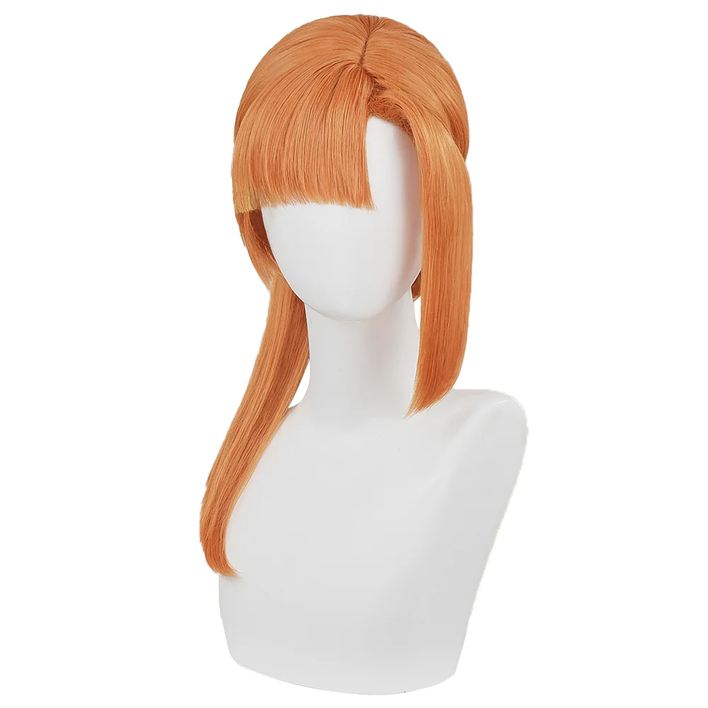 【Ready For Ship】DokiDoki Game Your Turn To Die Death Game By Majority Cosplay Chidouin Sara Wig Long Straight Orange Hair - Image 2