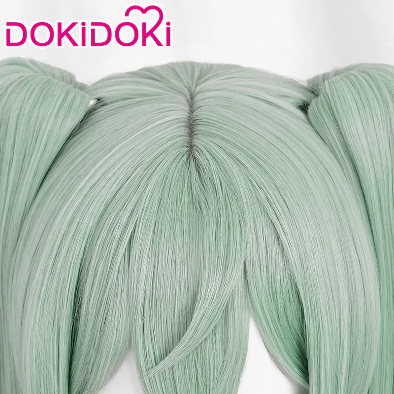 DokiDoki Game Zenless Zone Zero Cosplay Corin Cosplay Wig Long Light Green - Image 4