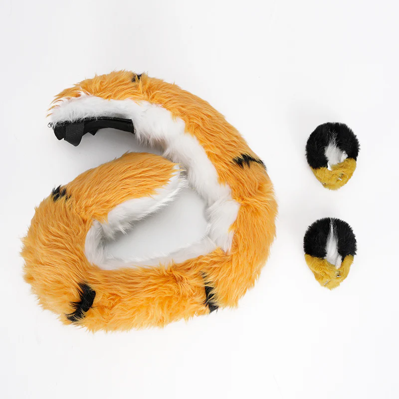 【Ready For Ship】DokiDoki Game Zenless Zone Zero Cosplay JuFufu Cosplay Wig / Tail / Ears Long Straight Yellow Hair Ju Fu Fu ZZZ - Image 12