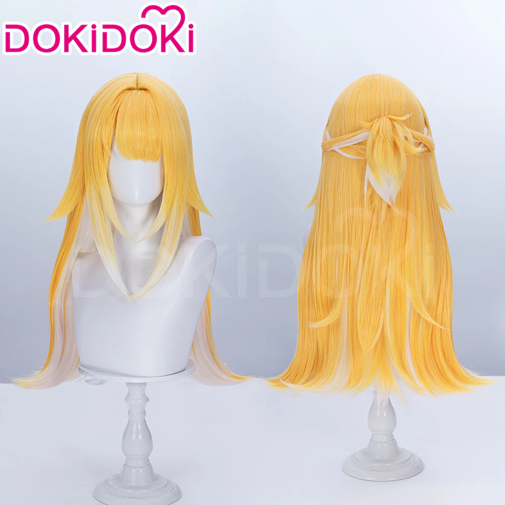 【Ready For Ship】DokiDoki Game Zenless Zone Zero Cosplay JuFufu Cosplay Wig / Tail / Ears Long Straight Yellow Hair Ju Fu Fu ZZZ - Image 2