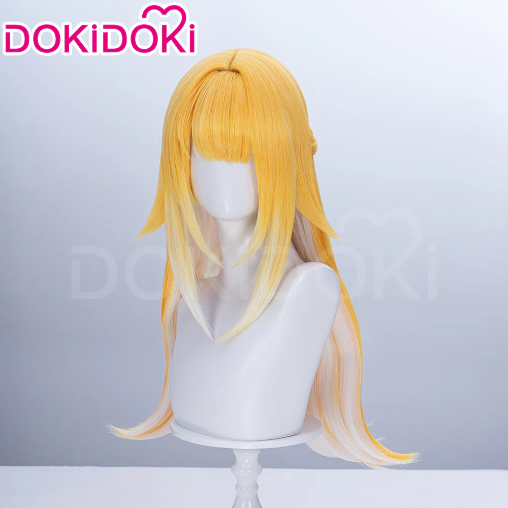 【Ready For Ship】DokiDoki Game Zenless Zone Zero Cosplay JuFufu Cosplay Wig / Tail / Ears Long Straight Yellow Hair Ju Fu Fu ZZZ - Image 3
