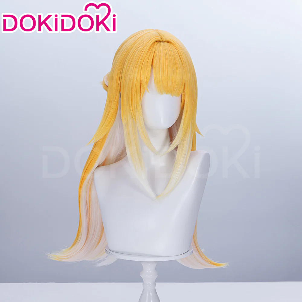 【Ready For Ship】DokiDoki Game Zenless Zone Zero Cosplay JuFufu Cosplay Wig / Tail / Ears Long Straight Yellow Hair Ju Fu Fu ZZZ - Image 4