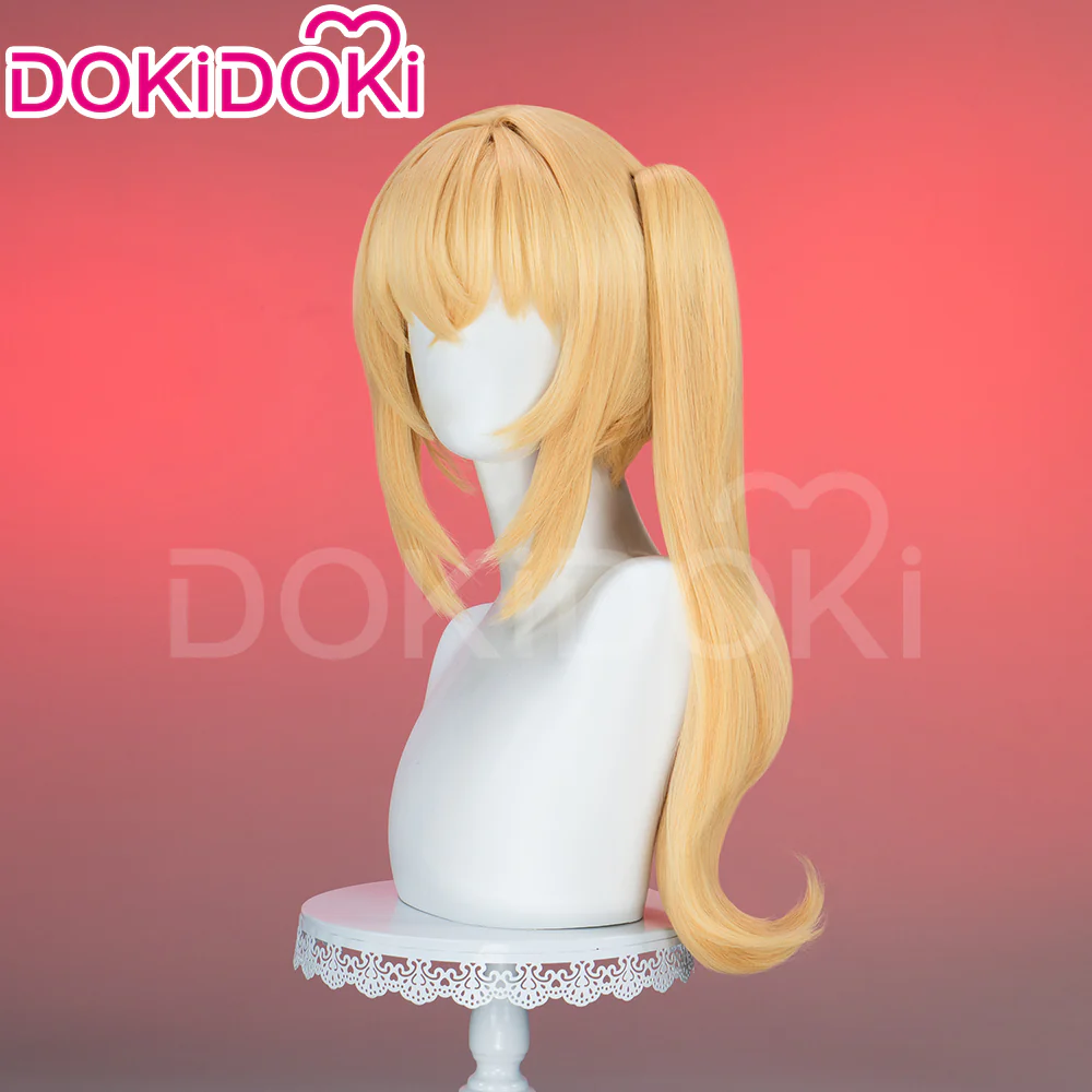 【Ready For Ship】DokiDoki Game Zenless Zone Zero Cosplay Lucy Wig Long Curly Orange Hair - Image 3