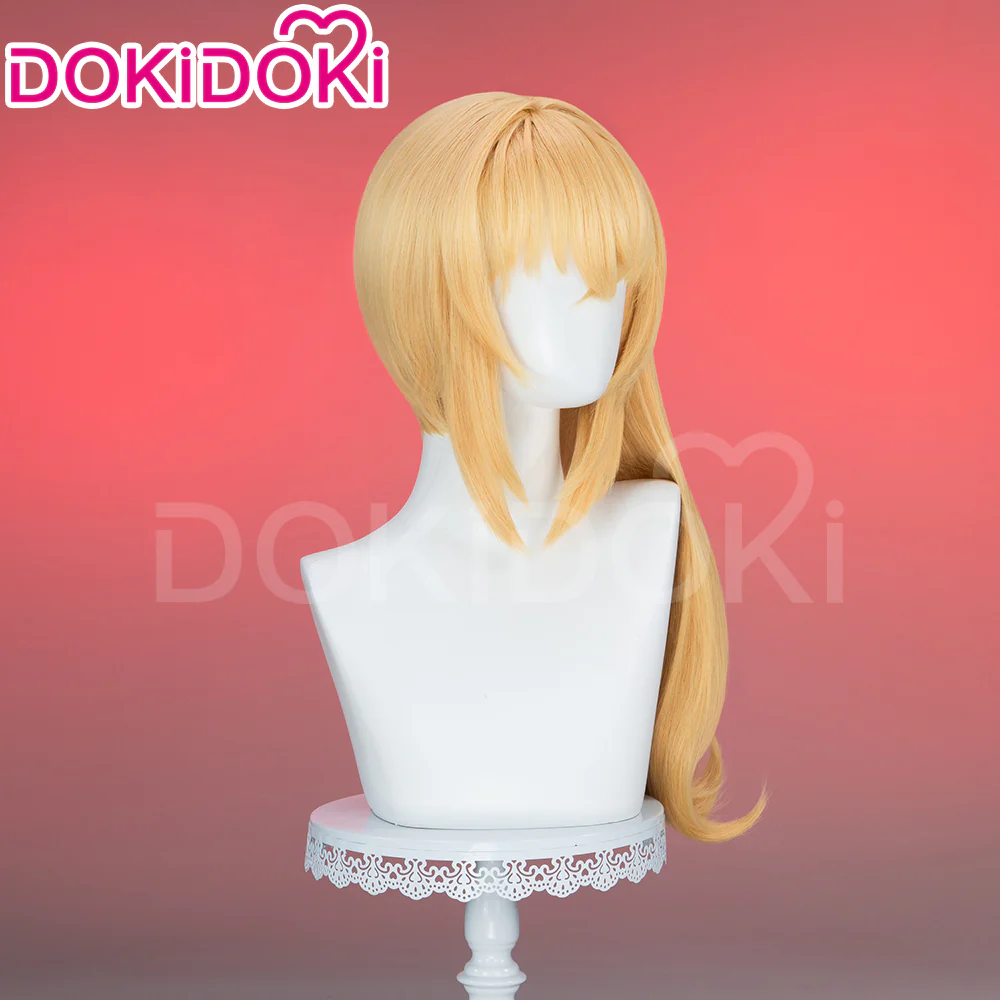 【Ready For Ship】DokiDoki Game Zenless Zone Zero Cosplay Lucy Wig Long Curly Orange Hair - Image 4