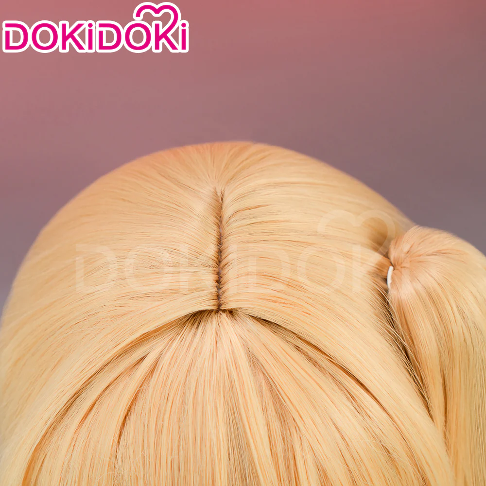 【Ready For Ship】DokiDoki Game Zenless Zone Zero Cosplay Lucy Wig Long Curly Orange Hair - Image 5