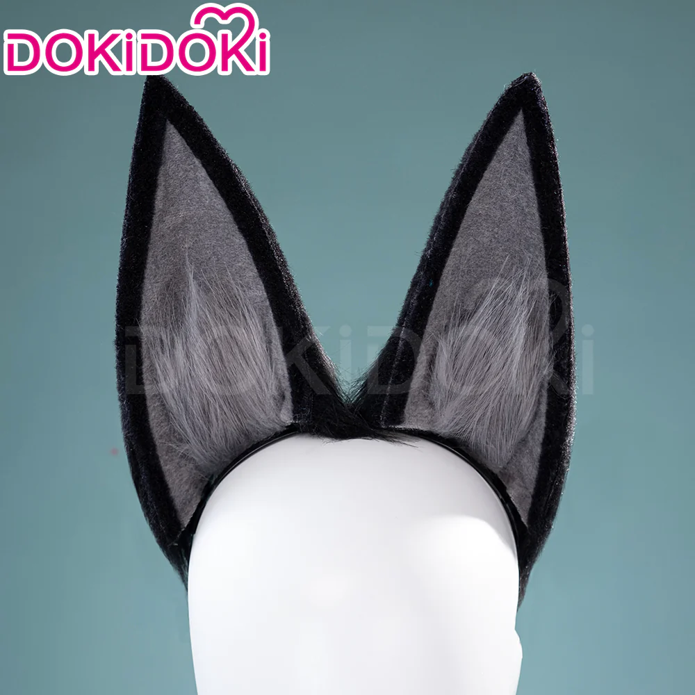DokiDoki Game Zenless Zone Zero Cosplay  Hoshimi Miyabi Cosplay Wig / Ears Long Straight Black - Image 6