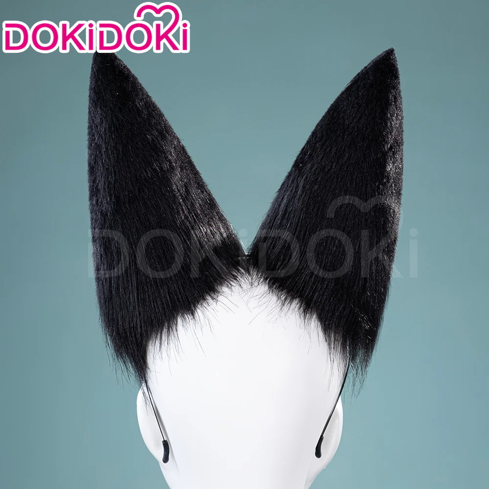 DokiDoki Game Zenless Zone Zero Cosplay  Hoshimi Miyabi Cosplay Wig / Ears Long Straight Black - Image 8